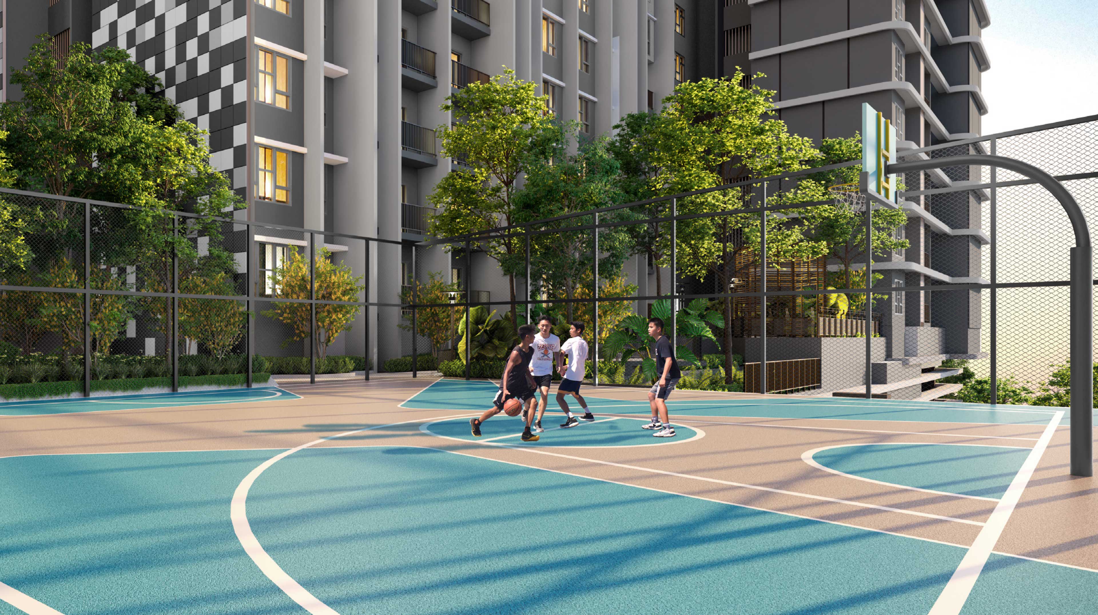 HALF HOOP COURT